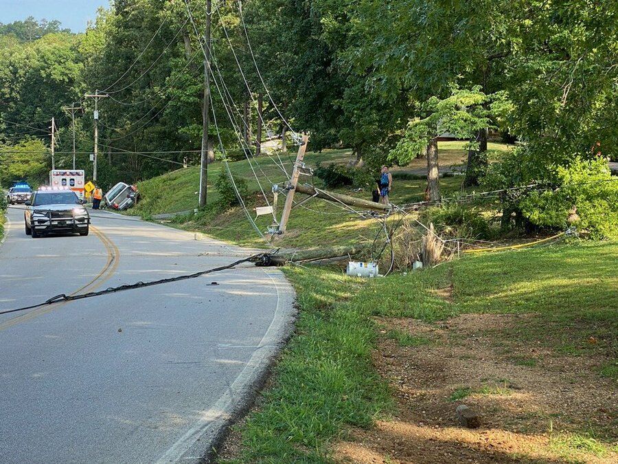 Road closes in near East Brainerd Rd due to downed power lines after morning crash